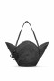 Womens Loewe Basket BagFree Shipping - Black Petal In Raffia And Calfskin