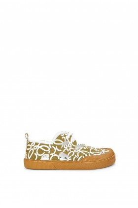 Loewe Flats Goedkope Prijs - Olijf-Womens Terra Vulca Lace-Up Schoen In Canvas