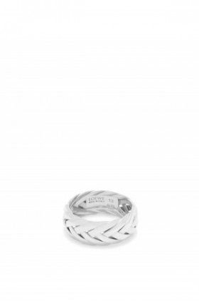 Womens Loewe Ring Voorraad - Zilver Gevlochten In Sterling Zilver